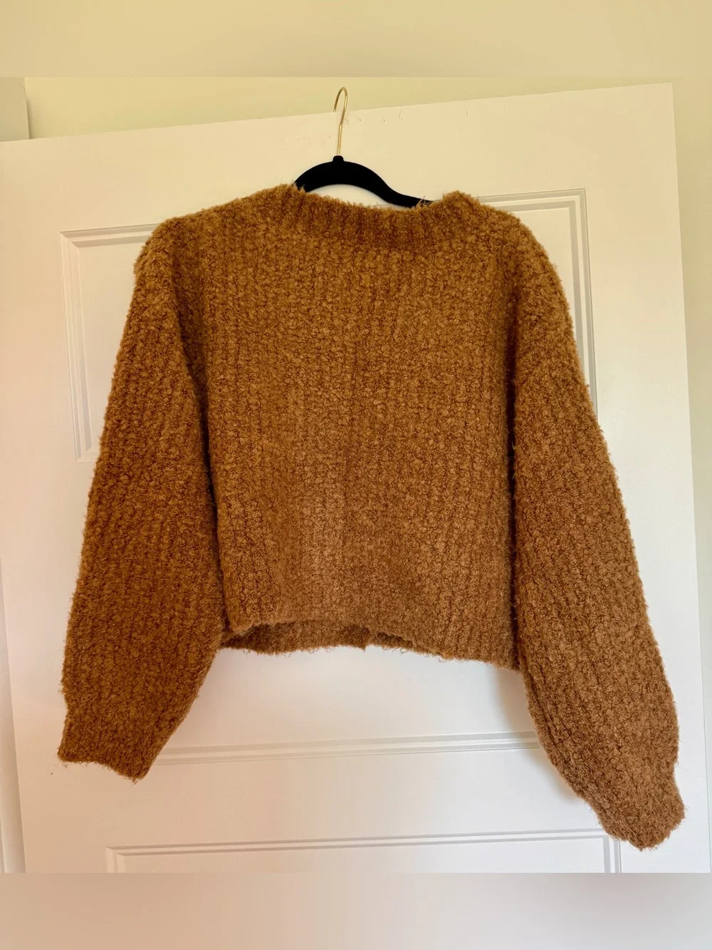 By Together Women’s Cozy Dark Mustard Textured Earthen Cardigan - Size Medium - Picture 2 of 3